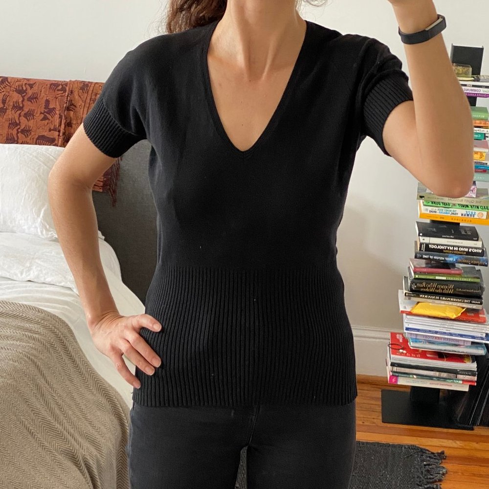 Black short sleeve sweater by THE LIMITED Sz Small